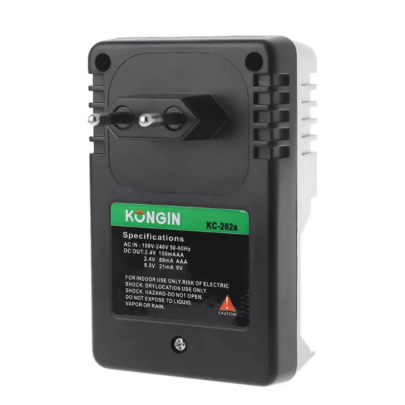 

EU Plug New AC Wall AA AAA 9V Ni-Mh Ni-Cd Rechargeable Battery Charger