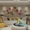 European Pattern Hand Drawn Ceramic Decorative Plate, Living Room Decoration, Sitting Plate, Background Wall Hanging Plate 2