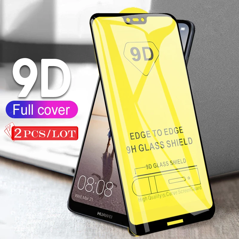 3PCS 9D Full Cover Tempered Glass For Huawei P30 P10 P20 Lite Pro Protective Film P Smart Plus Z 2018 2019 Screen Protector | Мобильные