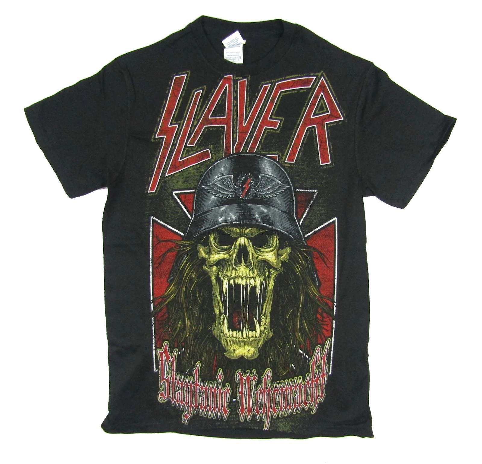 Slayer Slaytanic вермахт черная футболка с черепом новая официальная группа Merch Rude