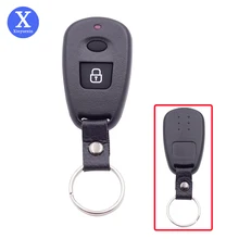 Xinyuexin escudo da chave do carro de controle remoto para hyundai elantra santafe terracan 1 botão keyless entrada inteligente chave capa caso chaveiro