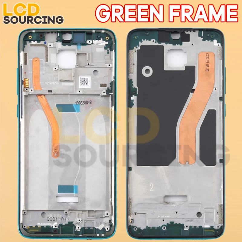 6,5" оригинальная средняя рамка для Redmi Note 8 PRO передняя рамка Корпус для Note 8 pro средняя Рамка Замена с боковыми клавишами