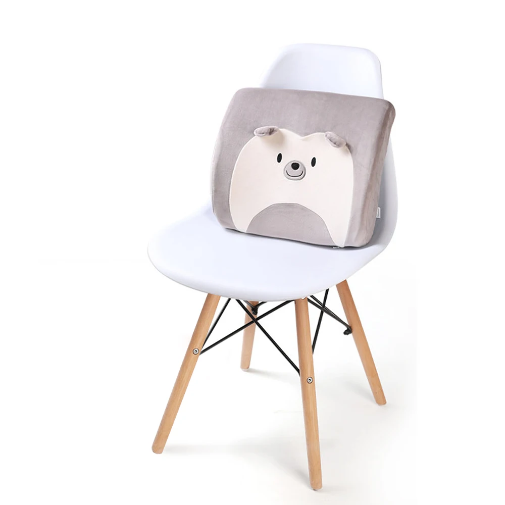 Gray Cushion Детская мультяшная дорожная u-образная Подушка, переносная Подушка с эффектом памяти, подушка для дома, офиса, поезда, самолета, спящего массажа, подушки для шеи - Цвет: Gray Cushion