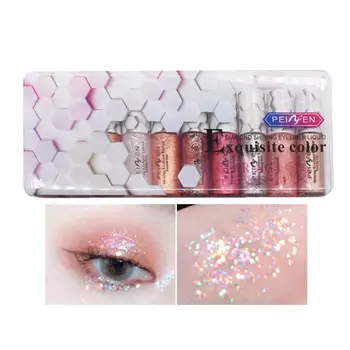 

10-color Shining Diamond Liquid Eyeliner Eyeshadow Set Shimmer Glitter Eye Makeup Pigment Cosmetic -
