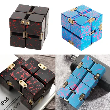 

Fashion Funny Starry Sky Infinite Cube Finger Toy Stress Anxiety Relief Kill Time Toy for Kids Adults Birthday Festival Gift