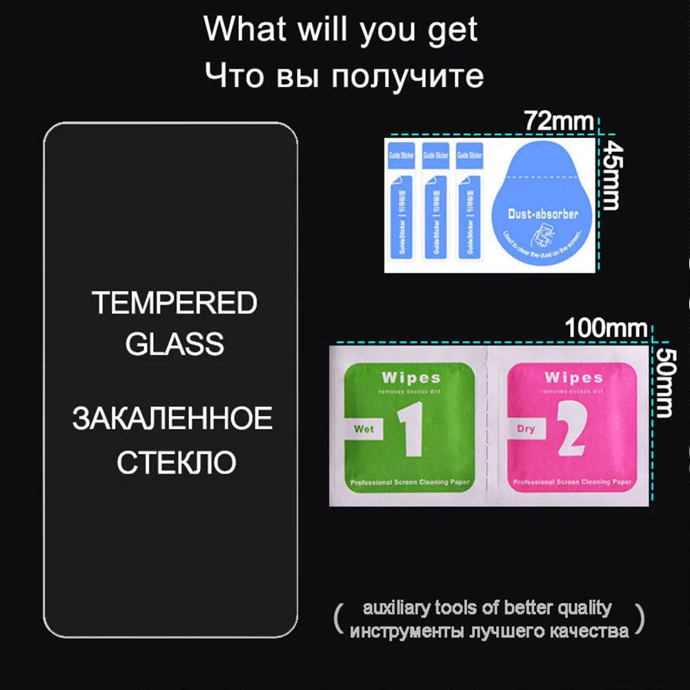 3PCS Protective Glass For Redmi Note 10 9 Pro 8 7 Screen Protector Note 10S 10T Tempered Glass For Xiaomi Redmi 9 9T 9C 9A 8 8A mobile protector
