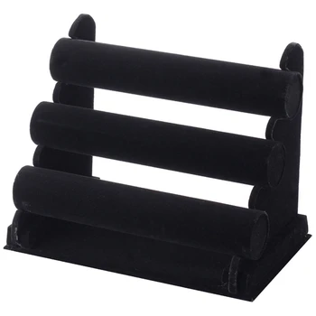 

Three-Layer Flannel Bracelet Bracelet Stand Watch Stand Jewelry Display Stand Removable