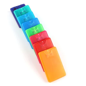 

1 Pcs 20ml Portable Plastic Perfume Refillable Spray Bottle Moisturizing Water Box Card Type Perfume Bottle Random Color