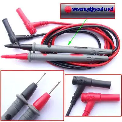 

DHL/EMS 100pcs 20A Clamp Multi Meter PROBES MULTIMETER TEST Cables-A8