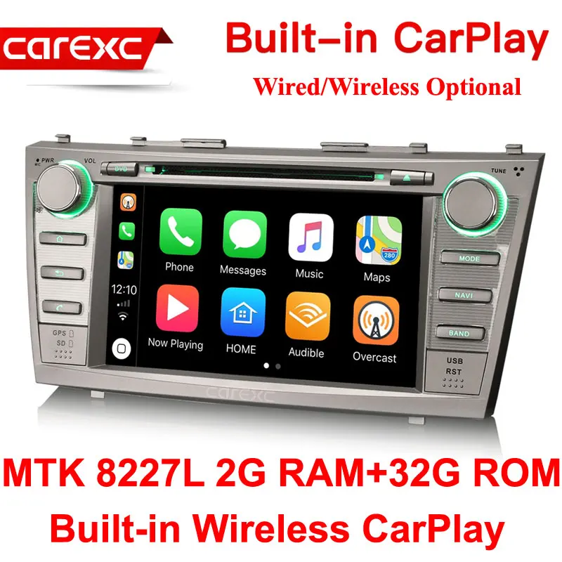 CarExc Android 9,0 автомобильный Muiltmedia плеер с CarPlay для Toyota Aurion 2006-2011 Camry 07-09 с системой gps-навигации автомобиля - Цвет: MTK 32G ROM