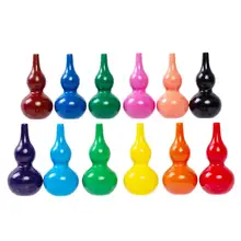 12 цветов, Детские мелки для рисования, изысканный съедобный парафин, безопасность, нетоксичный, защита от падения, 3D, в форме тыквы, канцелярские товары для рукоделия