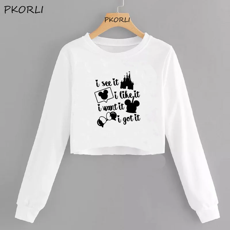 2 Ariana Grande худи укороченный I See It I Like It I Want It I Got It Ariana Grande 7 колец Толстовка для женщин девушек пробежка - Цвет: 2
