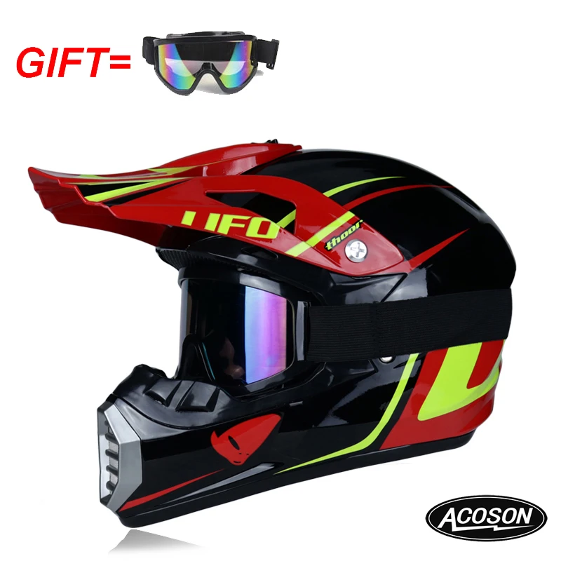 Motorcycle cross helmet for motorcycle helmet down MTB DH off road motorcycle cross racing helmet point with goggles