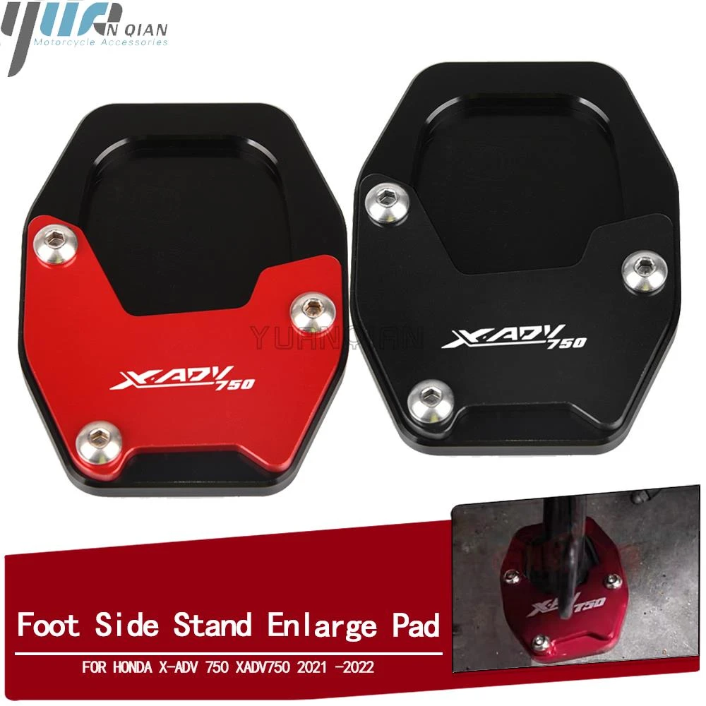 For Honda X Adv 750 Xadv750 X Adv750 21 22 New Motorcycle Cnc Foot Side Stand Pad Plate Kickstand Enlarger Support Extension Covers Ornamental Mouldings Aliexpress