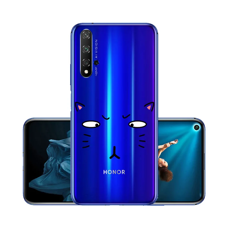 W067 3D DIY чехол с рисунком для huawei Honor 20 силиконовый прозрачный Футляр защитный бампер huawei Honor 20s 20 Pro Honor20 чехол - Цвет: W067