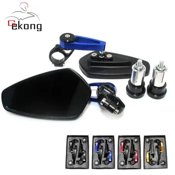 

For SUZUKI GSX-R600 GSX-R750 GSX-R1000 GSXR600 GSXR750 GSXR1000 Motorcycle 22mm 7/8"Handle Bar Grips End Rearview Side Mirrors