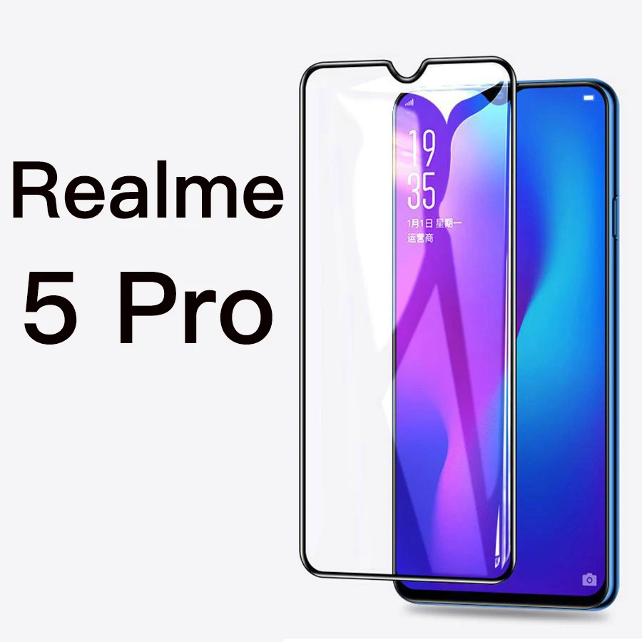 GFAITH для Realme 3 Защитная пленка для экрана, 3D Полностью закаленное стекло для экрана для Realme 3 Pro 2 Pro C2 стекло Realme 5 Pro X2 Pro - Цвет: Realme 5 Pro