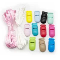 Cute-Idea Plastic Clip Cord Silicone Beads Food Grade Teething DIY Accessories Pacifier Chain BPA FREE Chewable Baby Product Toy 1