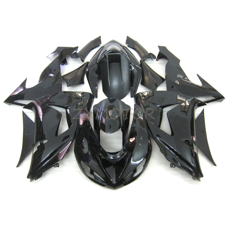 Glossy Black Best Price Fairings Kits Suitable For 2006 2007 Kawasaki Ninja ZX10R Injection Molding fairing zx10r 06 07 UI98 | Автомобили