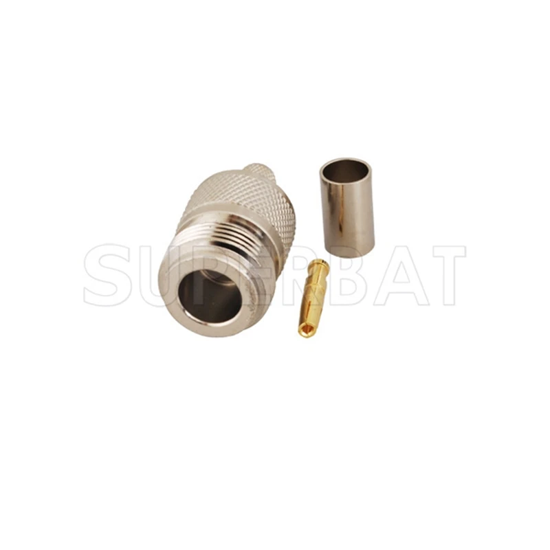 N Crimp Female RF Coaxial Connector for LMR240 Cable