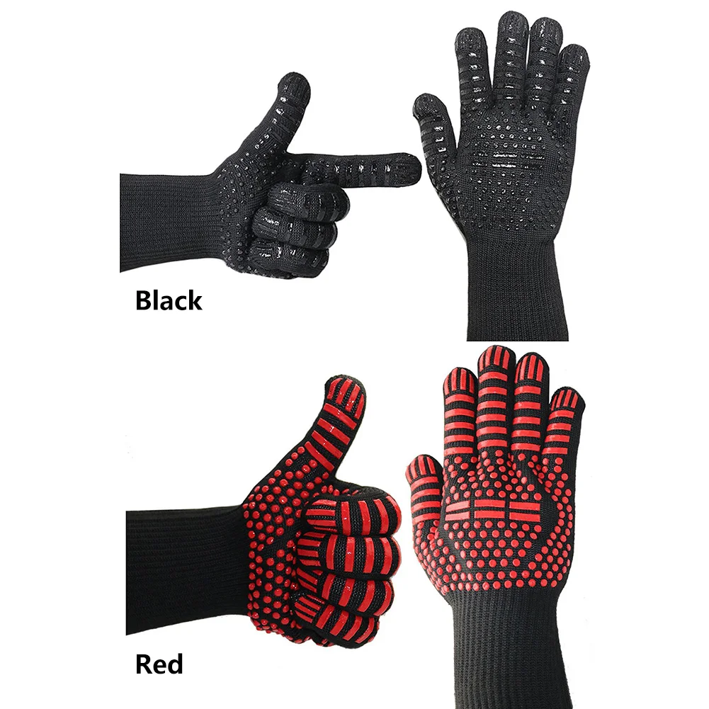 Non-Slip Baking Durable Cooking Gloves Heat-Resistant Silicone For Grilling BBQ