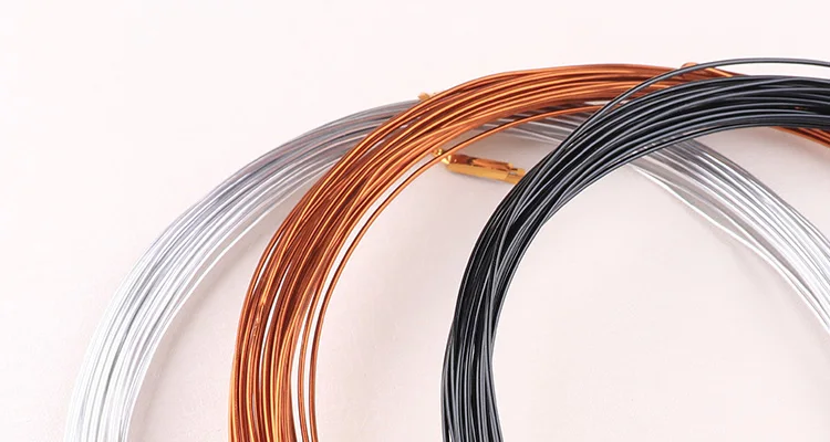 1 мм 10 м/рулон алюминиевый провод черный/серебристый/темно-оранжевый ювелирный провод металлический провод для DIY ручной работы ювелирные изделия