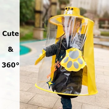

All-round covered protective Cute Kid raincoat in eva material with nice cartoon image