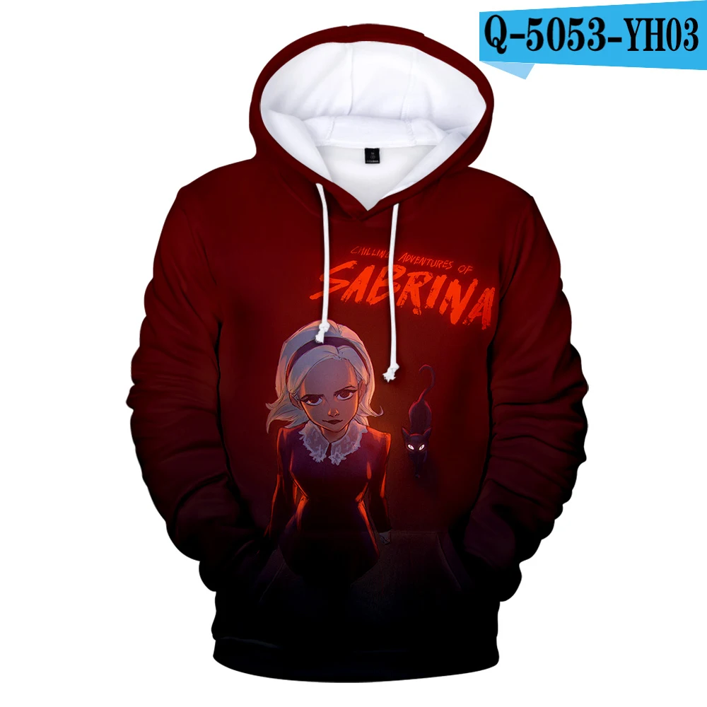 Sabrina/модные толстовки с капюшоном с 3D принтом; Повседневные Удобные толстовки в стиле хип-хоп для родителей и детей; пуловеры для детей; сезон осень-зима - Цвет: Q5053