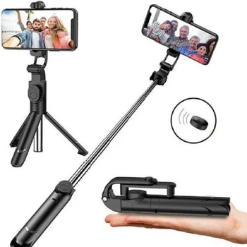 

Universal 3 in 1 Wireless Bluetooth Selfie Stick Tripod Extendable Monopod with Remote Control for Travel selfie