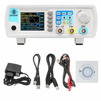 

JDS6600 60MHz Digital Control DDS Dual-channel Arbitrary Waveform Functional Signal Generator Frequency Meter High Precision