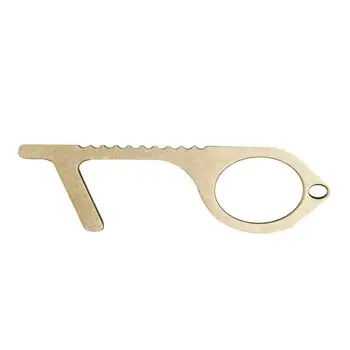 

Door Handle Portable Pressure Lifting Tool Hygiene Hand Antibacterial Brass Door Opener Stylus Elevator Handle Key