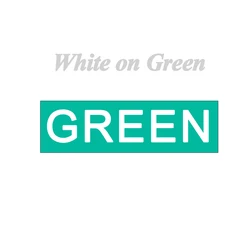 Multicolor Laminated Ribbon Label Tape for P-touch Label Printer (White on green)