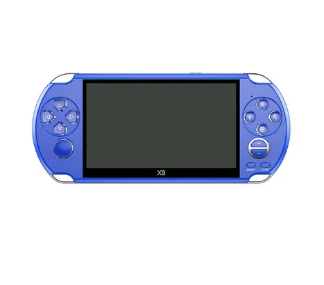 Drop ship New Arrival 5.0 Inch Large Screen Handheld Game Player Support TV Out Put With MP3/Movie Multimedia Video Game Console - Цвет: Синий