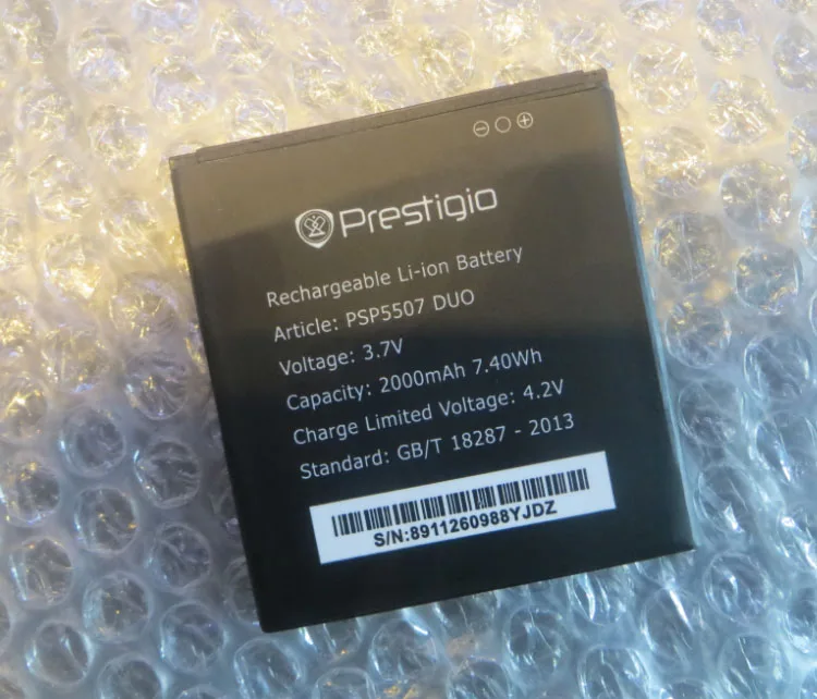 Для Prestigio PSP 5507 DUO 2000MAH Мобильный телефон литий ионный аккумулятор
