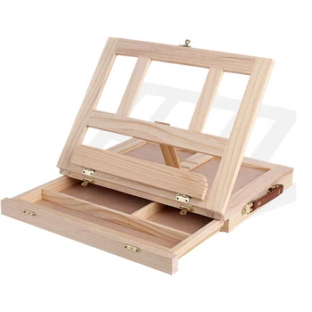 

Wooden Table Easels For Painting Artist Kids Drawer Box Portable Desktop Laptop Accessories Suitcase Paint Hardware Art Supplies