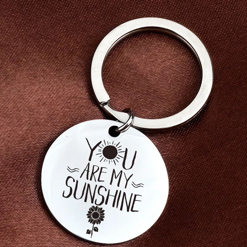 

Lovers Sunshine Inspirational Keychain You Are My Sun, for Best Friend, Best Friend, Keychain, Birthday, Valentine's Day Gift