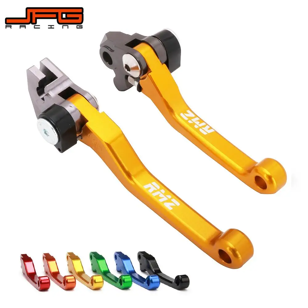 Мотоцикл CNC Алюминиевый Поворотный тормозной рычаг, сцепление рычаг для SUZUKI RMZ250 2004 2007- RMZ450 2005- рычаги ручки для грязного велосипеда