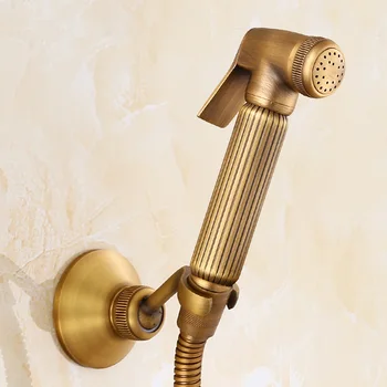 

Brass Handheld Toilet Bidet Sprayer Spray Head Shower Hose Wall Holder Set Handheld Shower Head Toilet Bidet Spray Wash Jet Hose