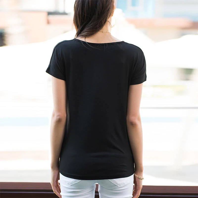 Musim Panas Kasual Hitam T Shirt Wanita Renda Patchwork T Shirt Lengan Pendek Leher V Warna Solid T Shirt Slim Top Wanita Kaos Polo Aliexpress
