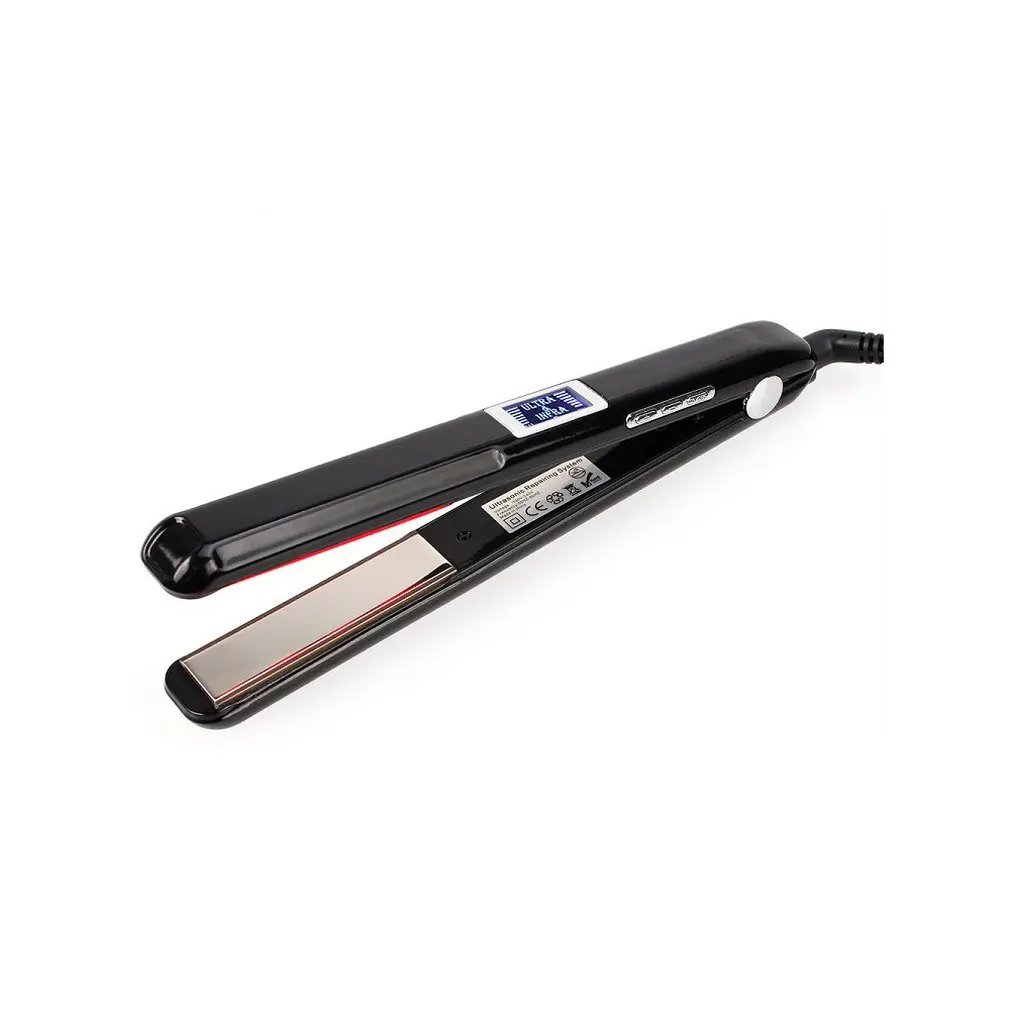 

Infrared ultrasonic hair care device straightener straightening plate electric splint