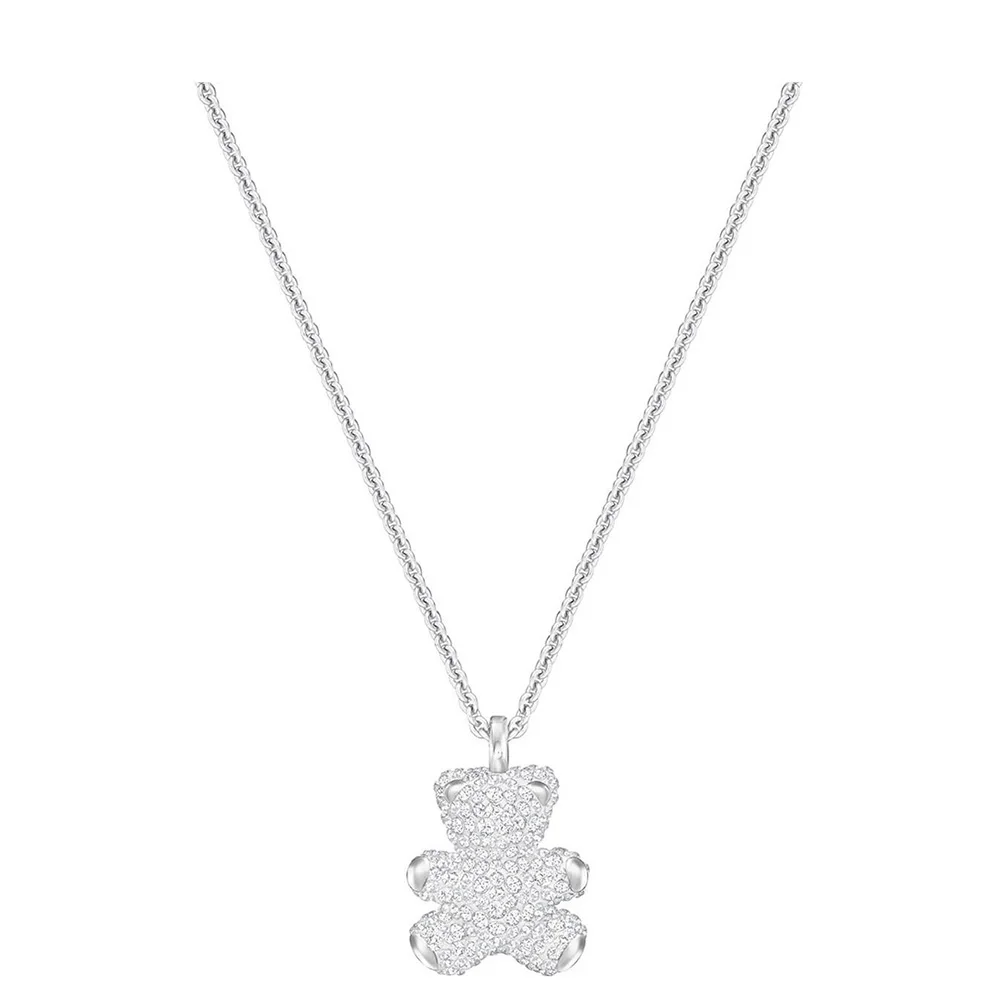Новое Изысканное простое ожерелье с подвеской Тедди романтическое милое Кристальный Медвежонок Ожерелье Подарок на годовщину Модные женские украшения - Окраска металла: 3