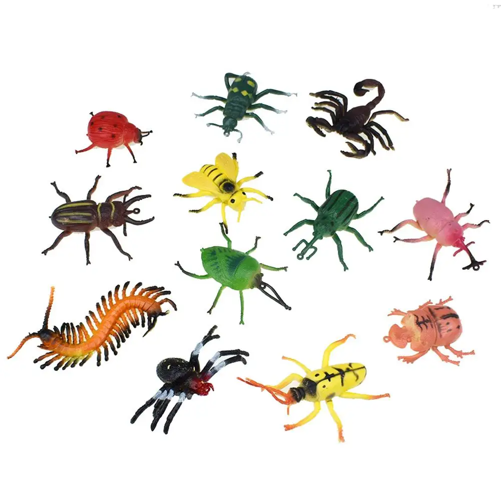 

12Pcs Kids Simulated Spider Scorpion Centipede Insect Model Biologys Learning Toy Early Learning toys