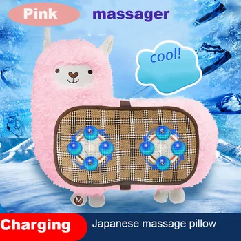 

Japanese-Style Massager Pillow Fully Automatic Shoulder Neck Whole Body Alpaca Plush Toy Doll Birthday Gift FemaleValentine's