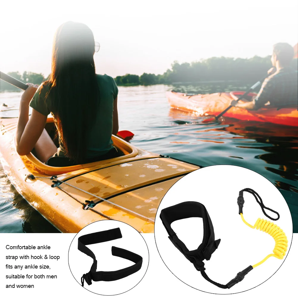 Водные виды спорта гребные лодки нога веревка стоячая весло доска 5 мм спиральный пружинный ноги веревка для серфинга поводок для доски для серфинга
