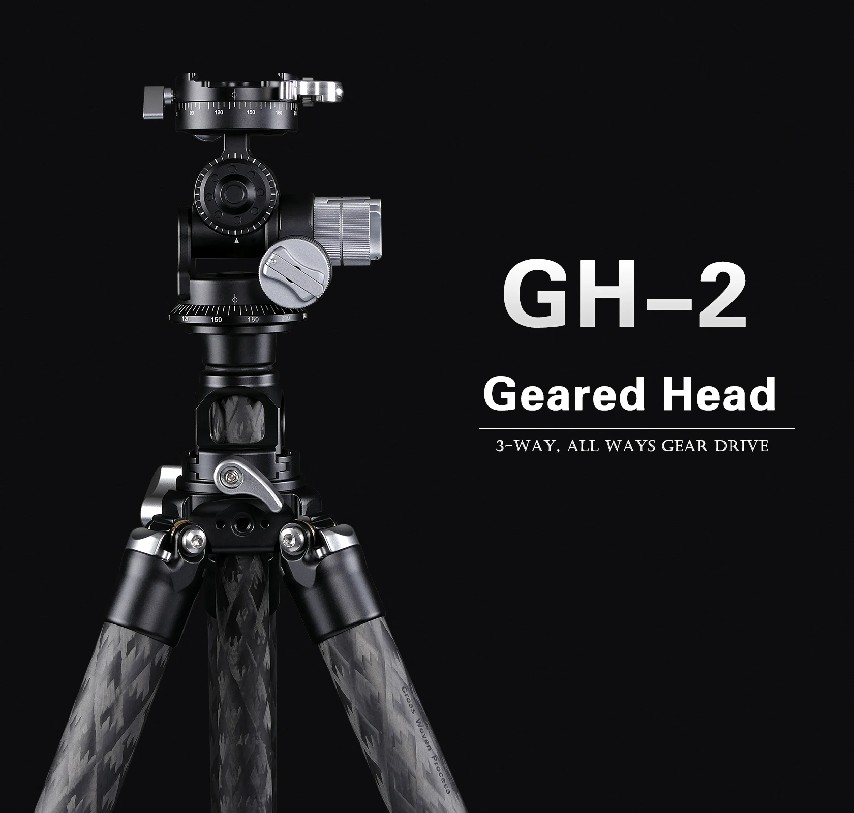 BuddiesmanGH23WayGearedPanTiltTripodHeadPrecisionControl