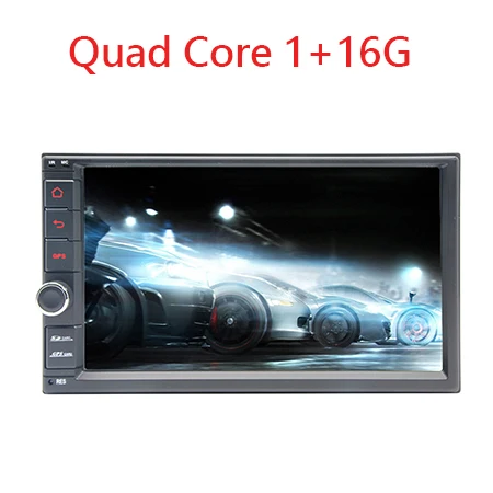 2 DINQuad/Octa Core Universal 7" Touch Screen Button Knob Android 8.1 Car GPS Navigation BT/Radio/Video/Music USB/SD Socket - Название цвета: Quad Core 1G 16G