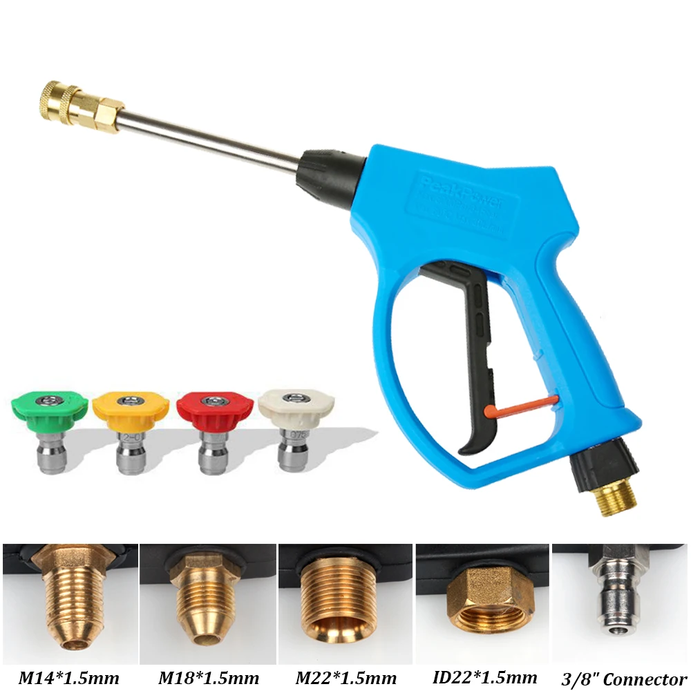 HighPressureWasherCarWashGunSprayNozzleWithM18x15mmConnector