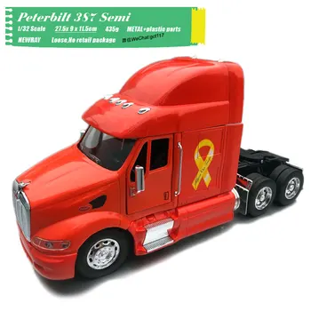 

NEWRAY 1/32 Scale Car Model Toys Peterbilt 387 Semi Truck Diecast Metal Car Model Toy For Gift,Kids,Collection