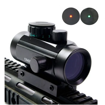 

1X40mm Tactical Holographic Sight Hunting Shooting Green Red Dot Sight Scope for Air Rifle Airsoft 11mm 20mm Rail Mount