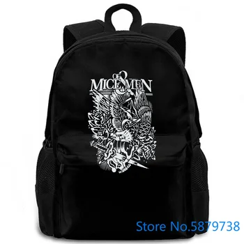 

OF MICE AND EAGLE OM&M NEW : M L METAL PUNK ROCK SKULL KNIFE Print women men backpack laptop travel school adult